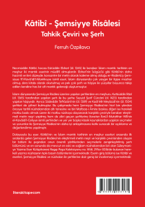 Kâtibî - Şemsiyye Risâlesi (Tahkik Çeviri ve Şerh)