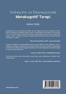 Anksiyete ve Depresyonda Metakognitif Terapi