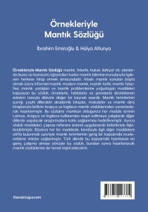 Örnekleriyle Mantık Sözlüğü