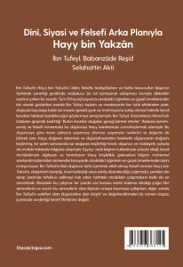 Dînî, Siyasi ve Felsefi Arka Planıyla Hayy bin Yakzân